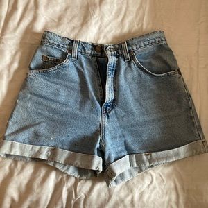 Levi’s 954 Light Wash High Waisted Shorts